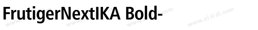 FrutigerNextIKA Bold字体转换